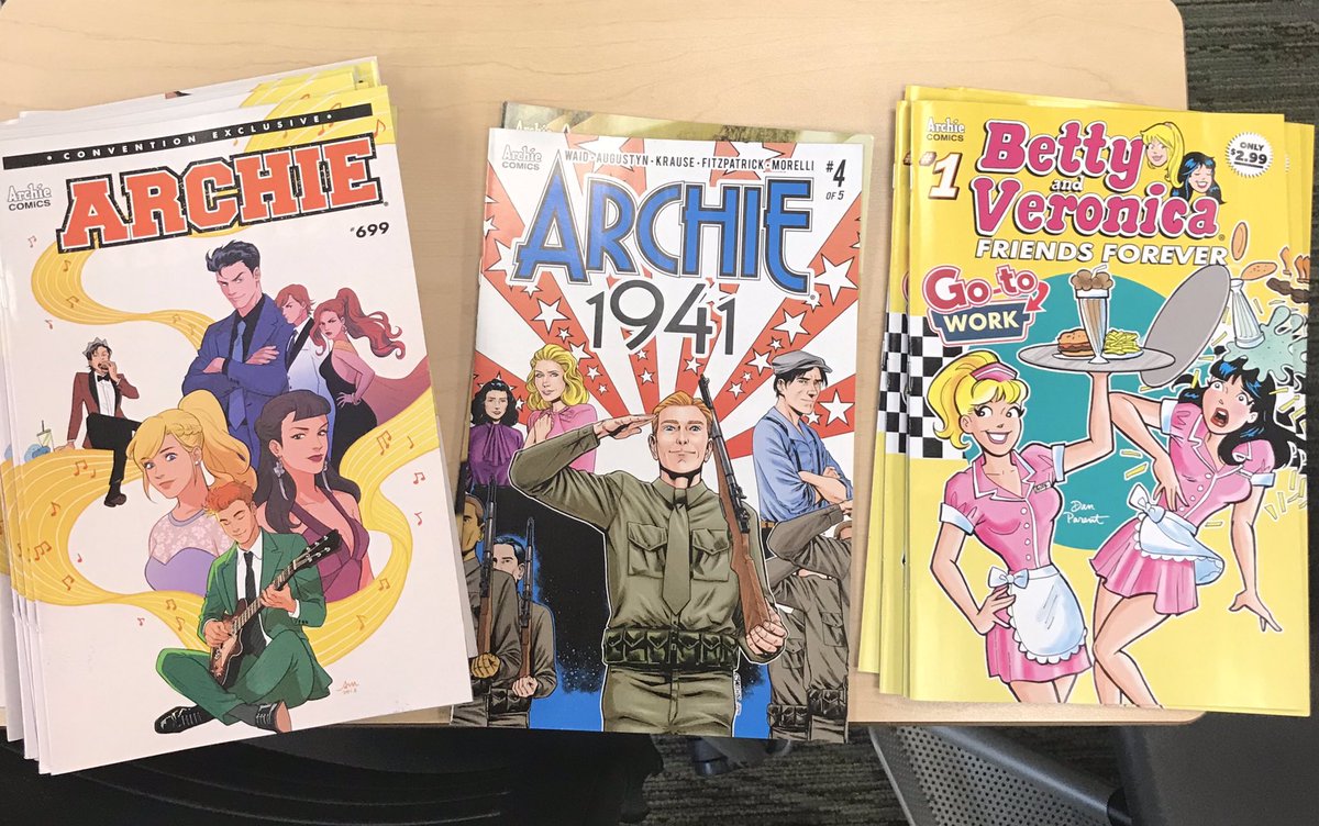 ITHACON's tweet photo. @ArchieComics thanks for an awesome spread for #ithacon44 this weekend https://t.co/6mws6l2V1Z