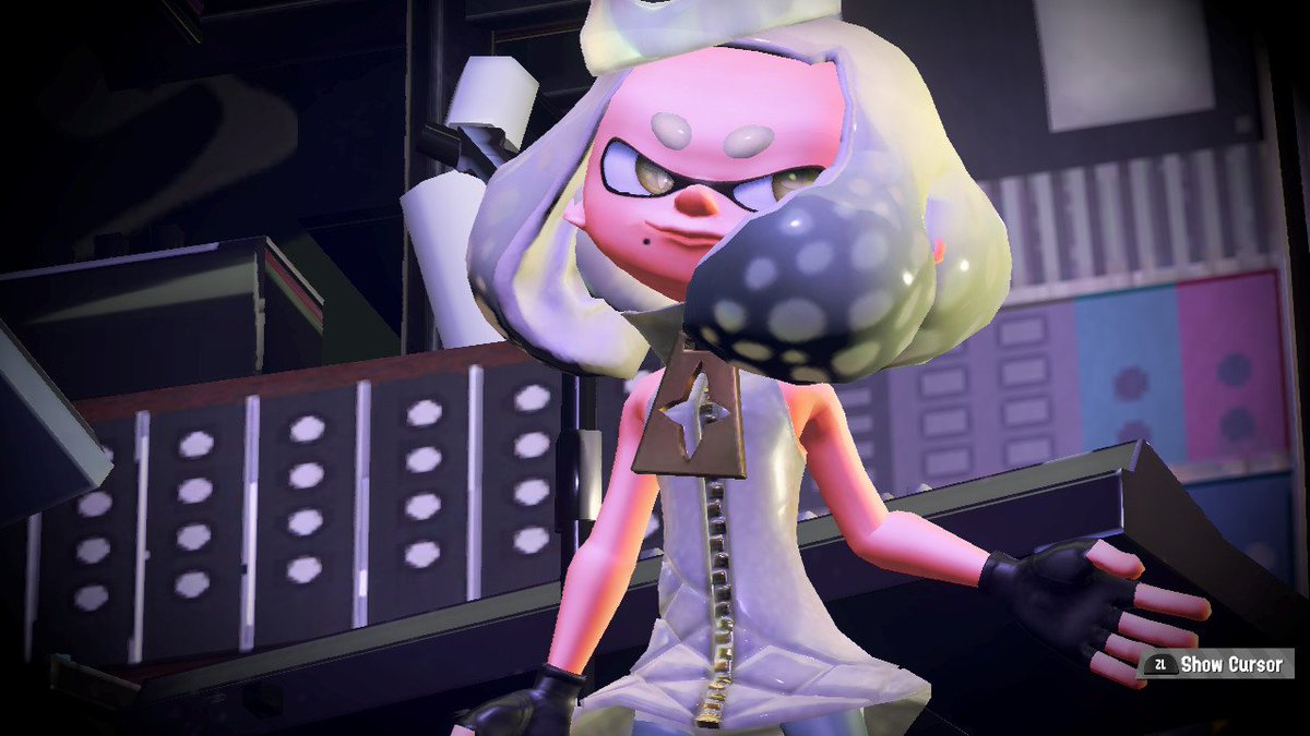 actualagent8's tweet photo. On another note, Here are the Pearl snaps from #knightsvswizards #splatfest ! Feel free to use! #splatoon2 #pearl https://t.co/Yo9ckqJScG