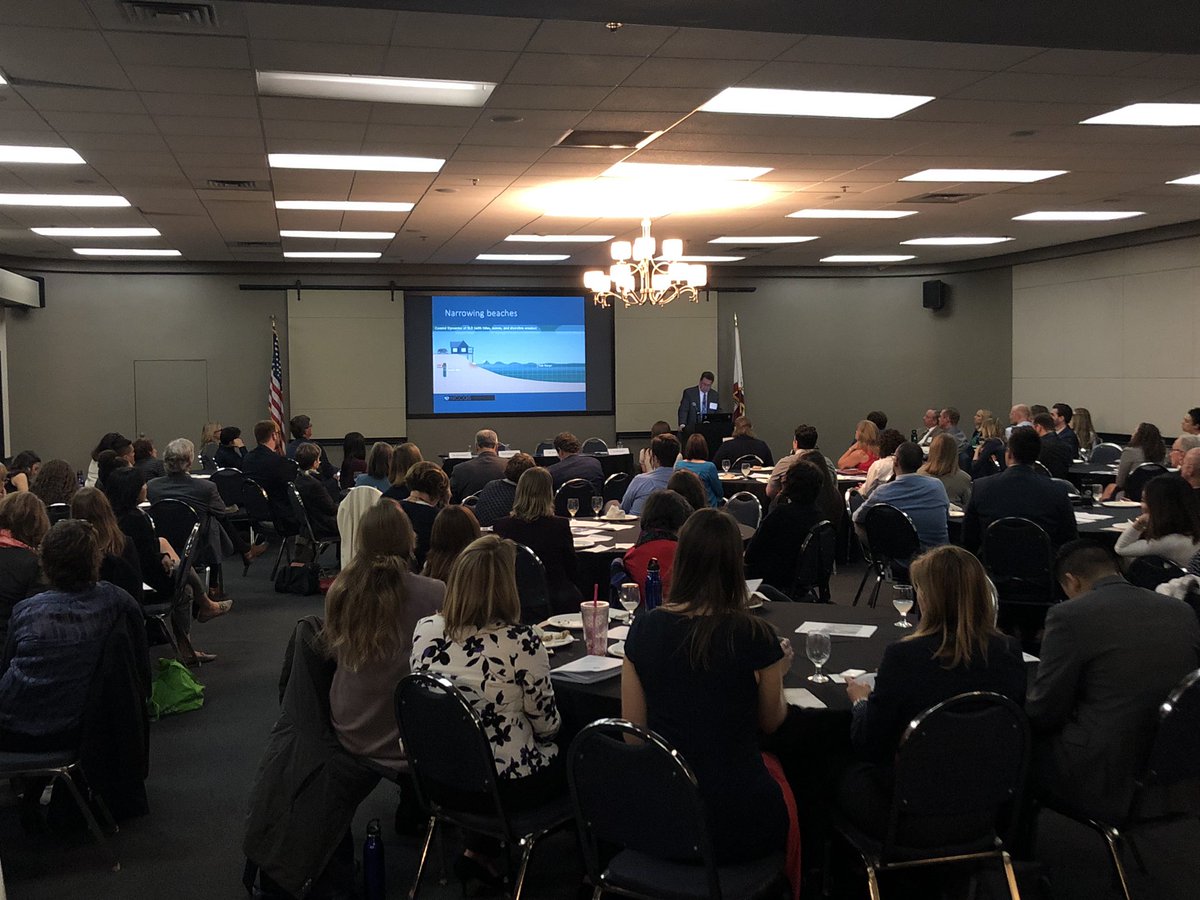 michaelesgro's tweet photo. At #OceanDay2019 Jack Ainsworth, ED @TheCACoast, emphasizes the importance of ensuring coastal access to all Californians. Thanks @csucoast for a great discussion on protecting vulnerable communities in the face of #sealevelrise. #climatechange #oceans https://t.co/IK8bf3Y714