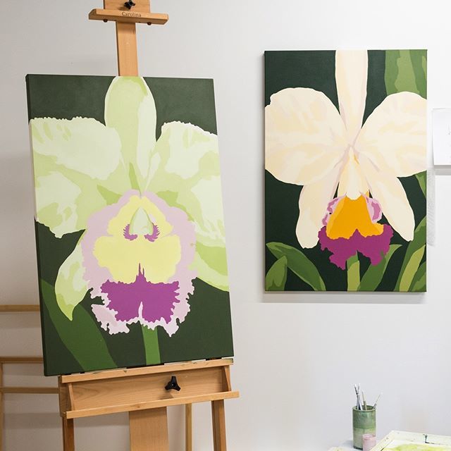 livingpattern's tweet photo. #wip Orchids, both 24x36”. Acrylic on canvas.
Someone came into my studio while I was painting the other day and told me these paintings reminded her of Georgia O’ Keefe, and that made me extremely happy! I am very inspired by her. https://t.co/zrfHJOssSg https://t.co/yjsSH69dEH