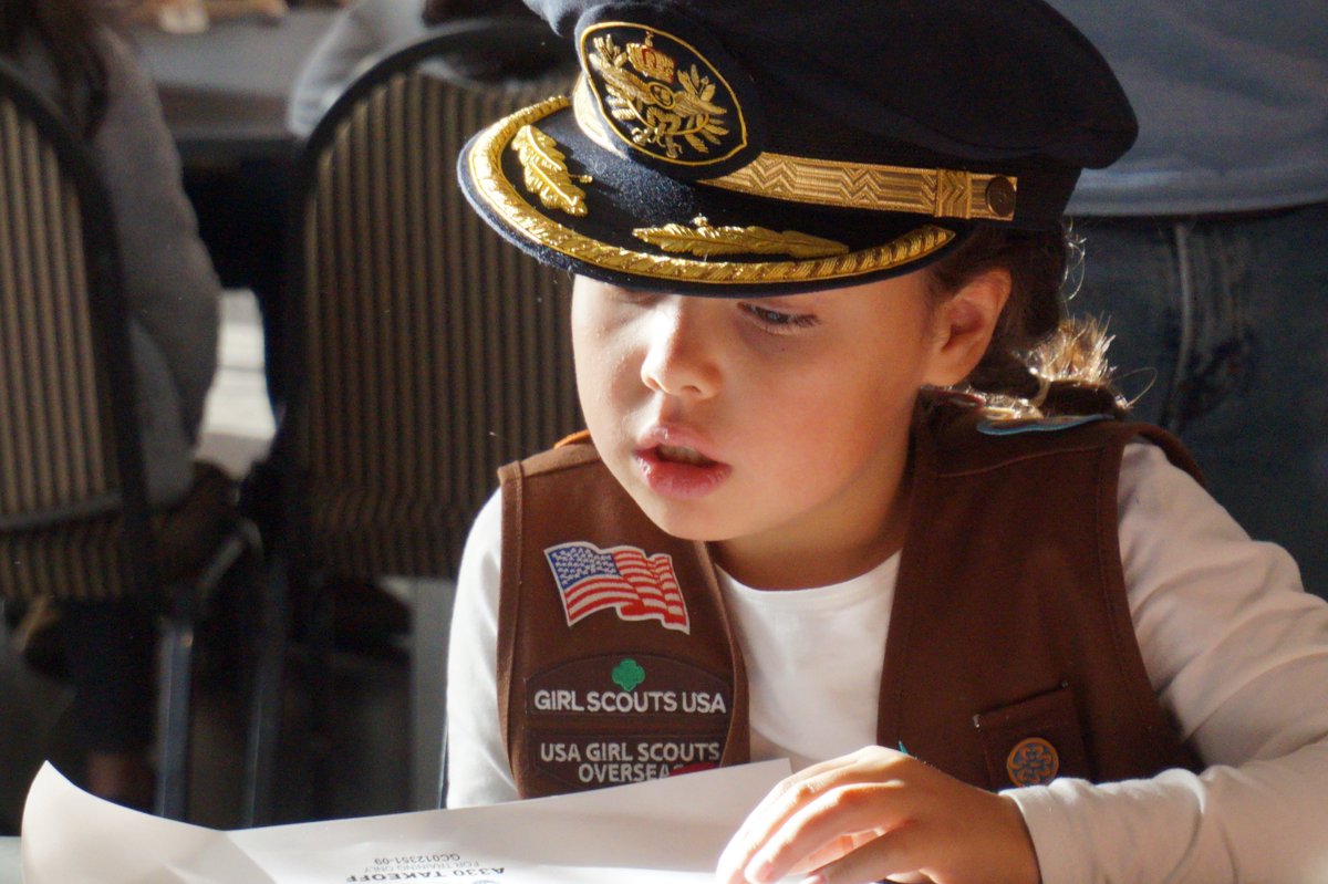 WomenInAviation's tweet photo. Girls in Aviation Day 2018 brought smiles around the world to 15,200 attendees. Check out the photos, and save the date for this year's GIAD on October 5, 2019. https://t.co/Lh3vPqmDii #WomeninAviation #GIAD18 #GIAD19 https://t.co/9WpGL6ki0G