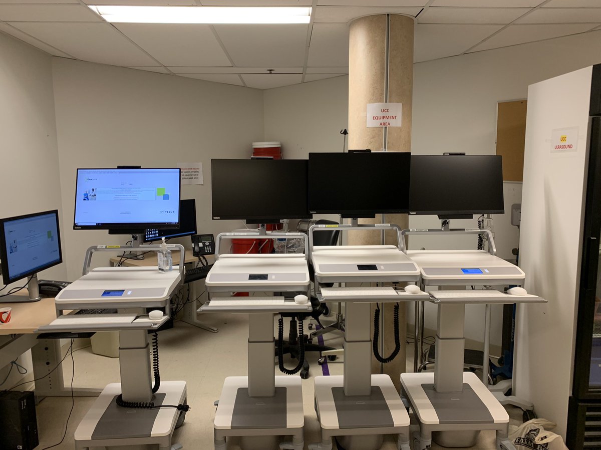 stopioid's tweet photo. Over a dozen new COWs (Computers On Wheels) were released into our #EmergencyDepartment this week.
They are already proving to be invaluable as walking aids for “mobility impaired” patients who left their walkers at home.
#EmergencyMedicine #geriEM #EpicIsComing #GEM #Ortho https://t.co/JfMraVnVli