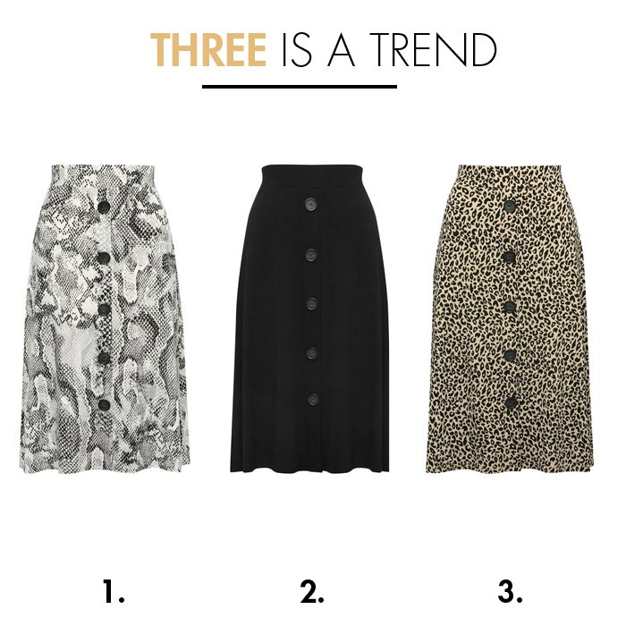 THREE'S A TREND ✔️✔️✔️

Statement skirts are going to massive for Spring/Summer 19 so make sure you invest in the best here: bit.ly/2TWNHbI
