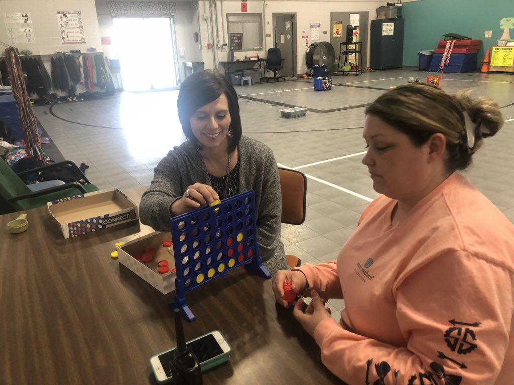 Mrsdsmith3's tweet photo. A little game of Connect4 to end a Tuesday! #pvmarchmadness https://t.co/Z2kkff5wxH