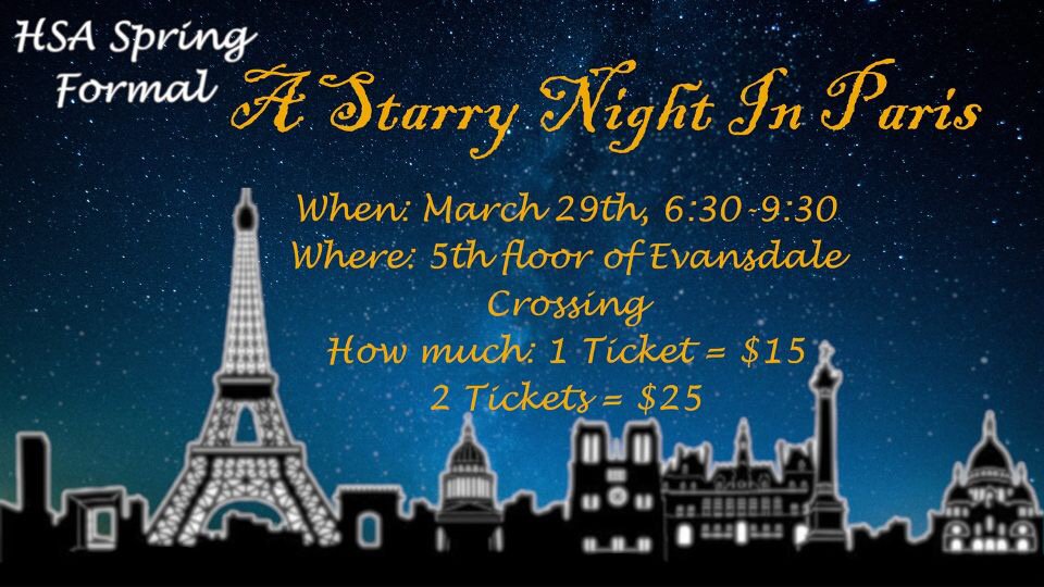 Get your tickets for the HSA Formal in the <a href="/HonorsHallWVU/">The Honors Hall</a>  lobby RIGHT NOW!!!!