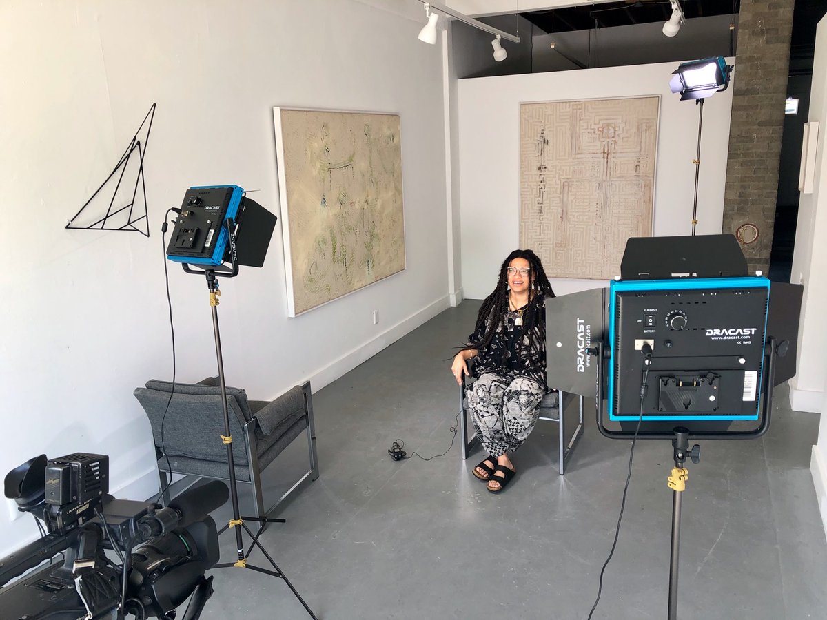 BN9's tweet photo. At #TempusProjects with @yalaford for her “Penumbra: Corridor of Ambience” exhibition. Lines, light ripples and sacred spaces explored. Through May 3rd at Tempus. And all night here with @VirginiaJohnson & @BCollinsPhotog #OnTheTown #art #penumbra https://t.co/pigQ0IiJXG
