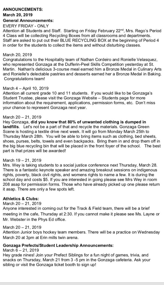 zagaleaders's tweet photo. Hey Bulldogs🐶, here are your announcements for March 19th!!! https://t.co/Gs19FqwtJe