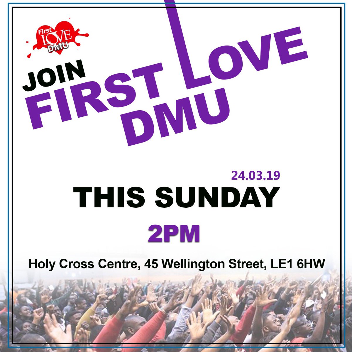 FirstLoveDMU's tweet photo. Join us THIS WEEK Sunday, for another FANTASTIC service 🎉
. 
We can’t wait to see you!
.
Bring a friend along! 👯‍♀️ And be ready for a wonderful time in the house of the Lord! 🕺 https://t.co/frLeYHvOVB