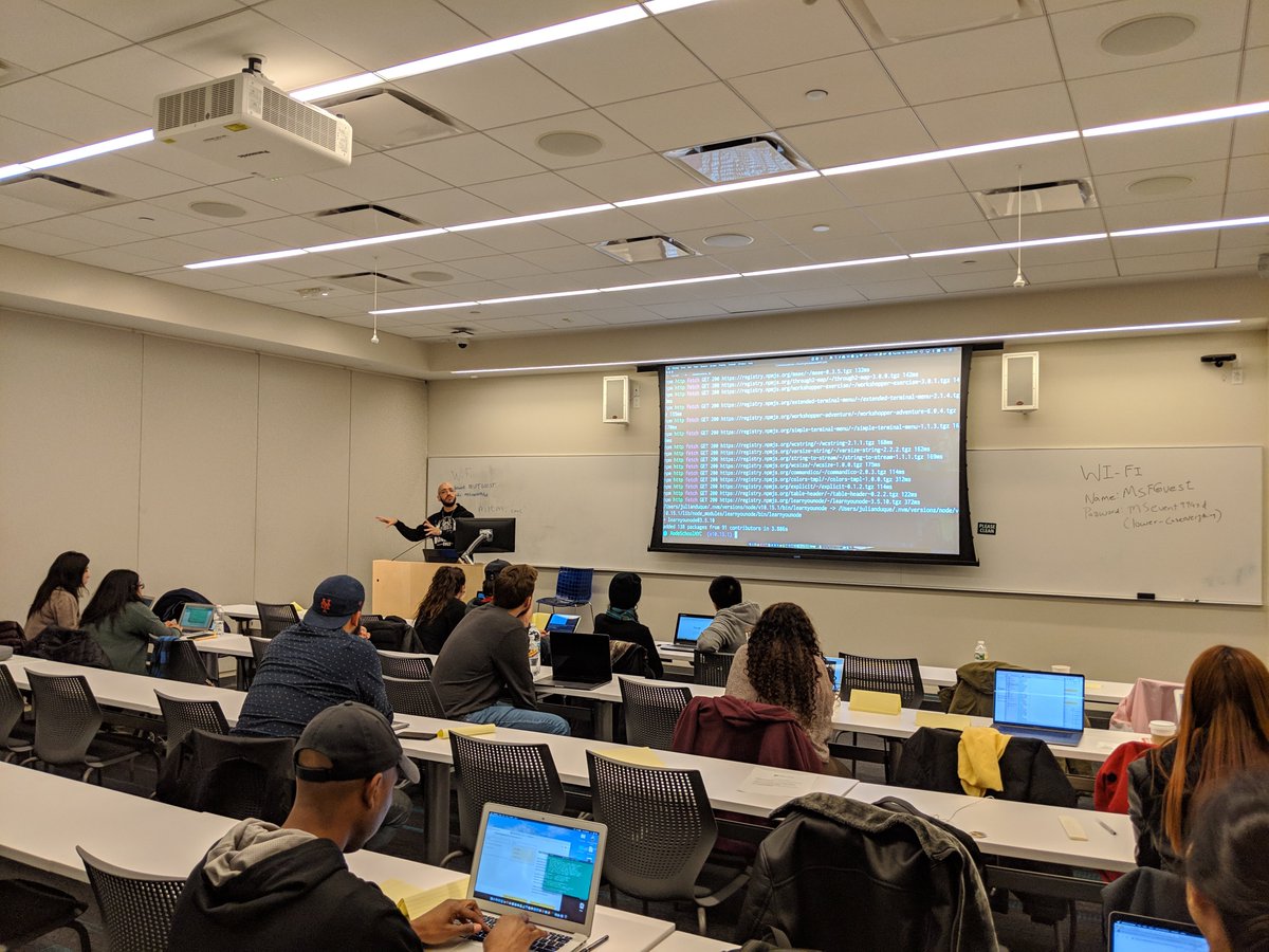 NodeSchool NYC tweet media