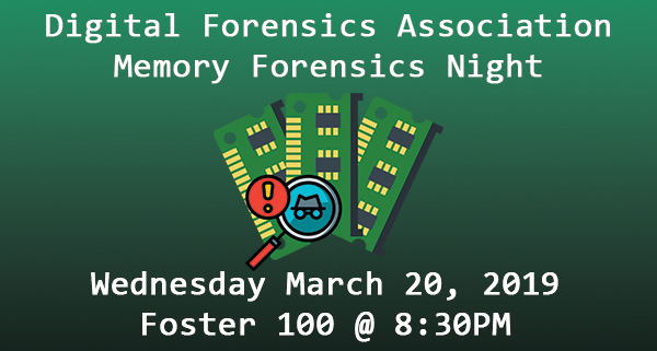 champdfa's tweet photo. The Digital Forensics Association will be hosting a memory forensics night tomorrow discussing #Meterpreter and Dark Comet detection within memory. Come on down for this great event! #ChampDFA @ChampForensics @ChamplainCollege https://t.co/VM7CJS9xqM