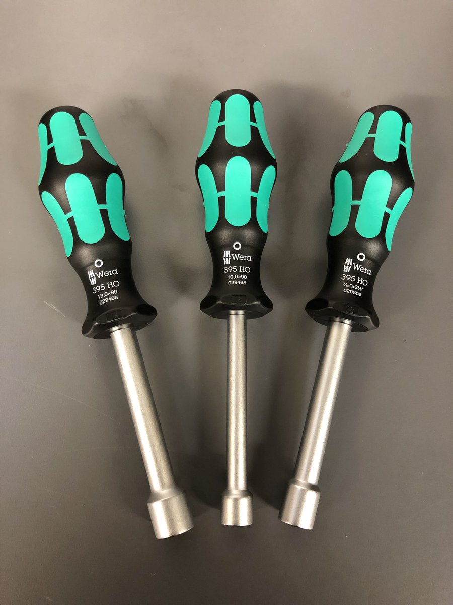 PrimeToolscouk's tweet photo. Any plumbers have trouble undoing the mixer taps?🚰Well this little 3 piece set of nut spinners will overcome these problems. The most common sizes of 10mm, 13mm and 7/16” AF (usually people think it’s 11mm) with hollow shafts 💚🖤💚🖤 #plumbers #plumber #toolrebels @weratoolsuk https://t.co/m0AIZgerk1
