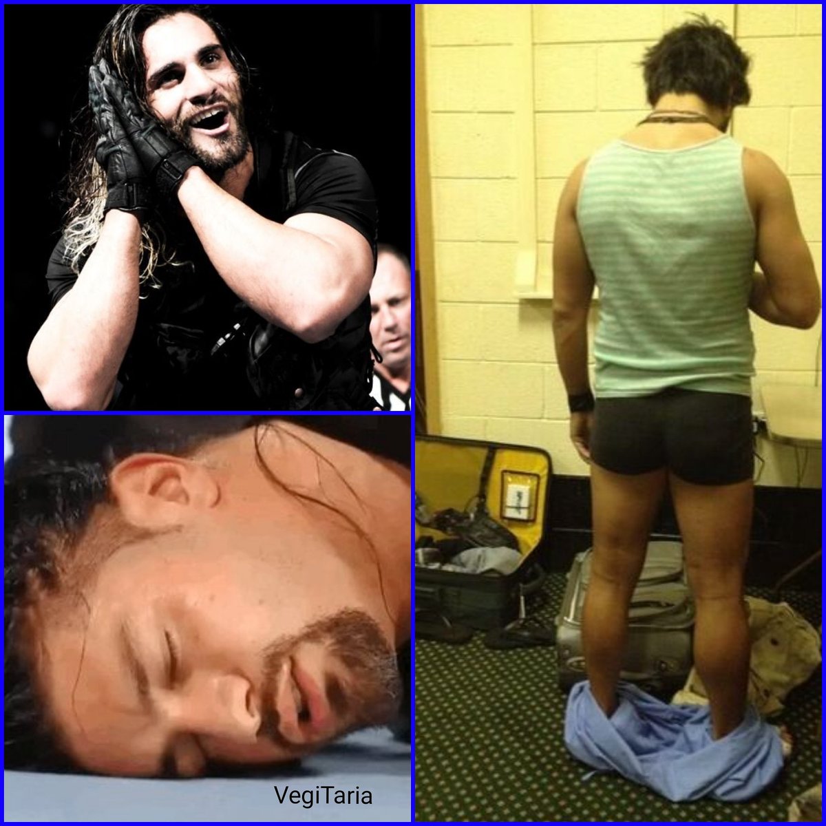 automotor16's tweet photo. Good night #RomanEmpire sweet #Shieldreunion dreams ๐ด funny picture, especially Dean ๐ #TheShield #RomanReigns #DeanAmbrose #SethRollins https://t.co/Ga4f8injUg