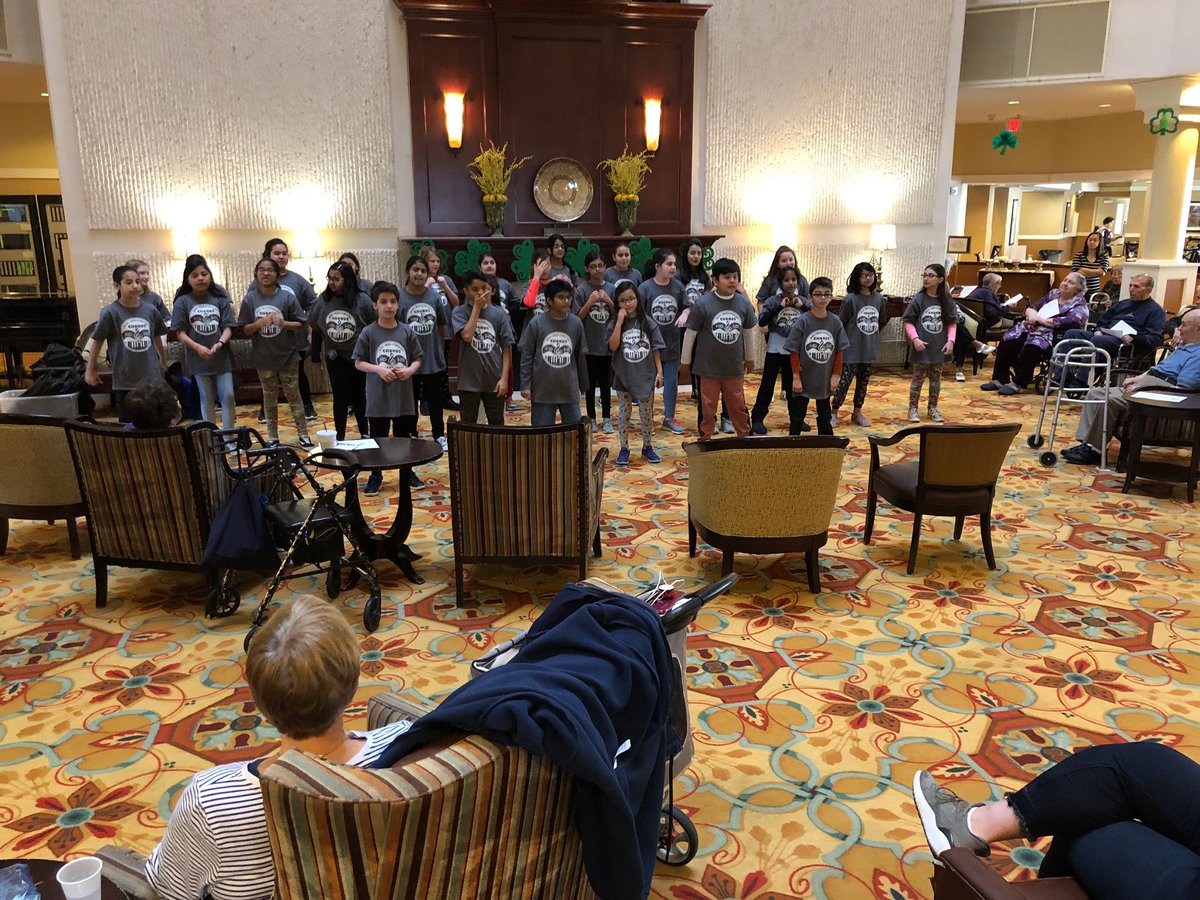 MarkTwainD63's tweet photo. Proud of our Cougar Chorus for performing today at Embark in Niles! #buildingcommunityrelationships #63success #intergenerationalfun https://t.co/QlRhC0GCXl
