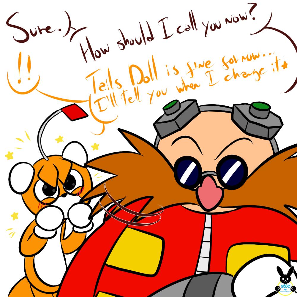 Javivi🐰 on X: Eggman said trans rights 💪🏳️‍🌈 Build as a non  binary/male badnik, Tails Doll (Later known as Doru) always knew she was a  girl #fanart #eggman #tailsdoll  / X