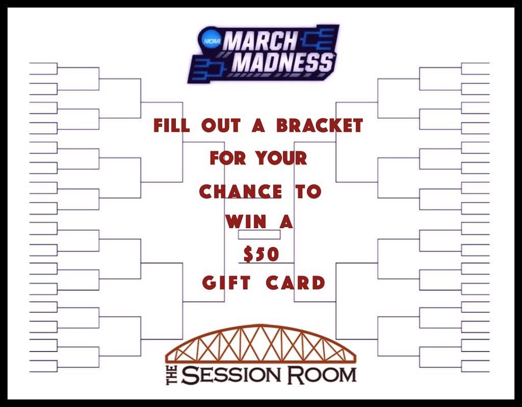 70Taps's tweet image. When you fill out your bracket bring a copy to The Session Room! You could win a $50 gift card if your bracket is the best #sessionrooma2 #annarbor