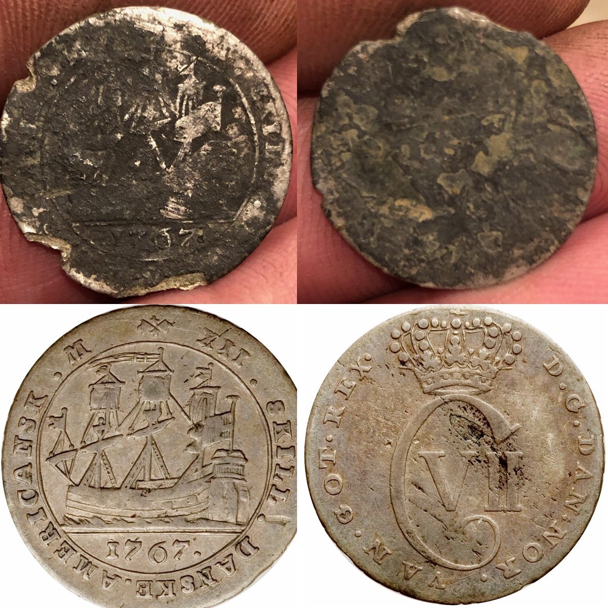 FINDER_BINDERS's tweet photo. #SILVERALERT !🚨 #GOLDROB #Colonial #Silver #rescued #Makro #MultiKruzer #Detector #NJ #Danish #WestIndies #Skilling #DanishWestIndies #coins #coin #SilverDanishCoin
#DIGUS #RelicHunting #metaldetecting #coil2thesoil #dirtfishing #Detectorist #digging #Saturdaynightcoinshow https://t.co/fwjNxetM5K