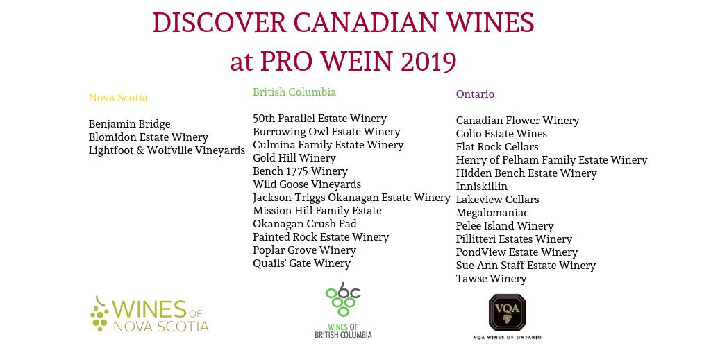 WineGrowersBC's tweet photo. Collaboration @ProWein 2019. The complete #CdnWine list alongside our partners @WinesofNS @WineCountryOnt 🤝🍇 Thank you for making the trip to Germany for this important event.
#RootedInCool #Prowein2019 #BCWine https://t.co/oleYYq4Xt3
