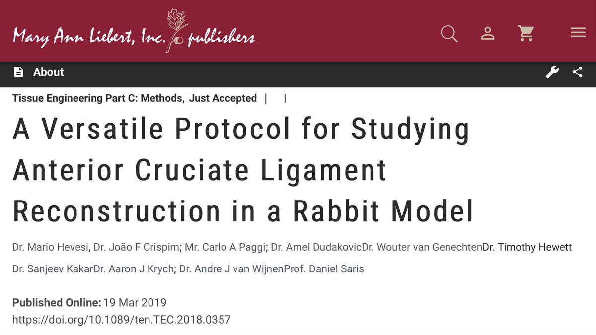MarioHevesiMD's tweet photo. Hot off the press! Check out our latest work on ACL models and evaluating tissue markers of tendon healing!
#TissueEngineering #PRELP #SPARC
https://t.co/cFoqKkFGZ4
@ADudakovicPhD @Hewett1Tim @sanjkakar @DrKrych @sarisnl https://t.co/EFsg29GHgw