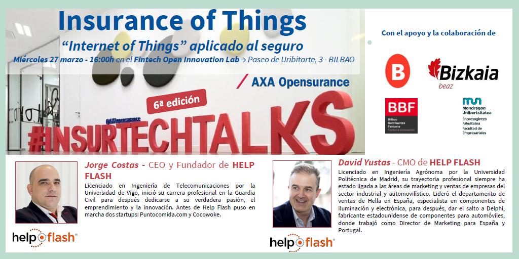 AXAopensurance's tweet photo. El 27 marzo en #INSURTECHTALKS @jorgejcostas y #DavidYustas de @help_flash nos explicarán cómo la versión SMART además de señalizar visualmente el vehículo contacta con el servicio de emergencia/asistencia y ... SALVA VIDAS!! 
Programa e inscripciones 👉 https://t.co/2ecq32jJ7N https://t.co/FpaUfDRQV8