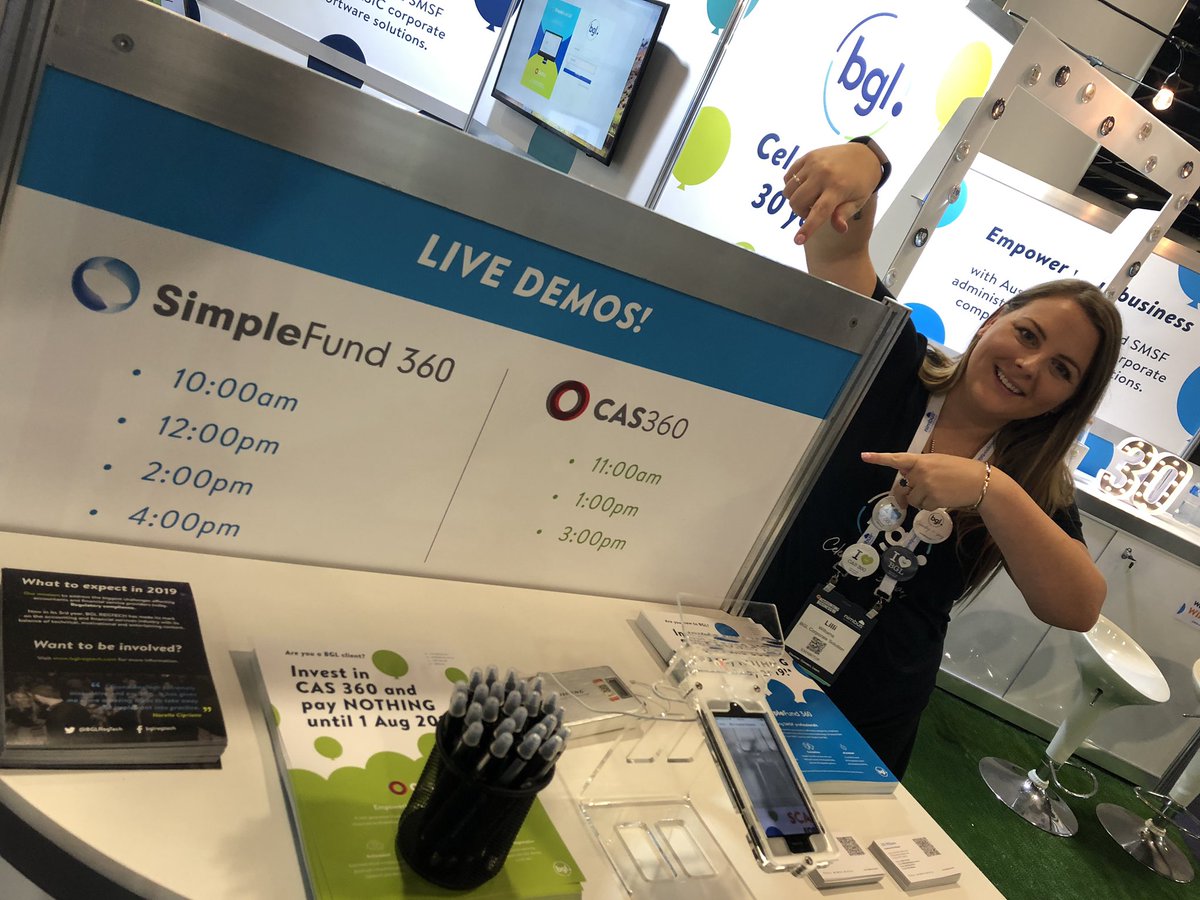 DTramma's tweet photo. Join @BGLdot for amazing 15 minute software demonstrations of #SimpleFund360 &amp; #CAS360 on the hour every hour. Only at @AccountingBExpo #ABExpo https://t.co/DDBqannclg