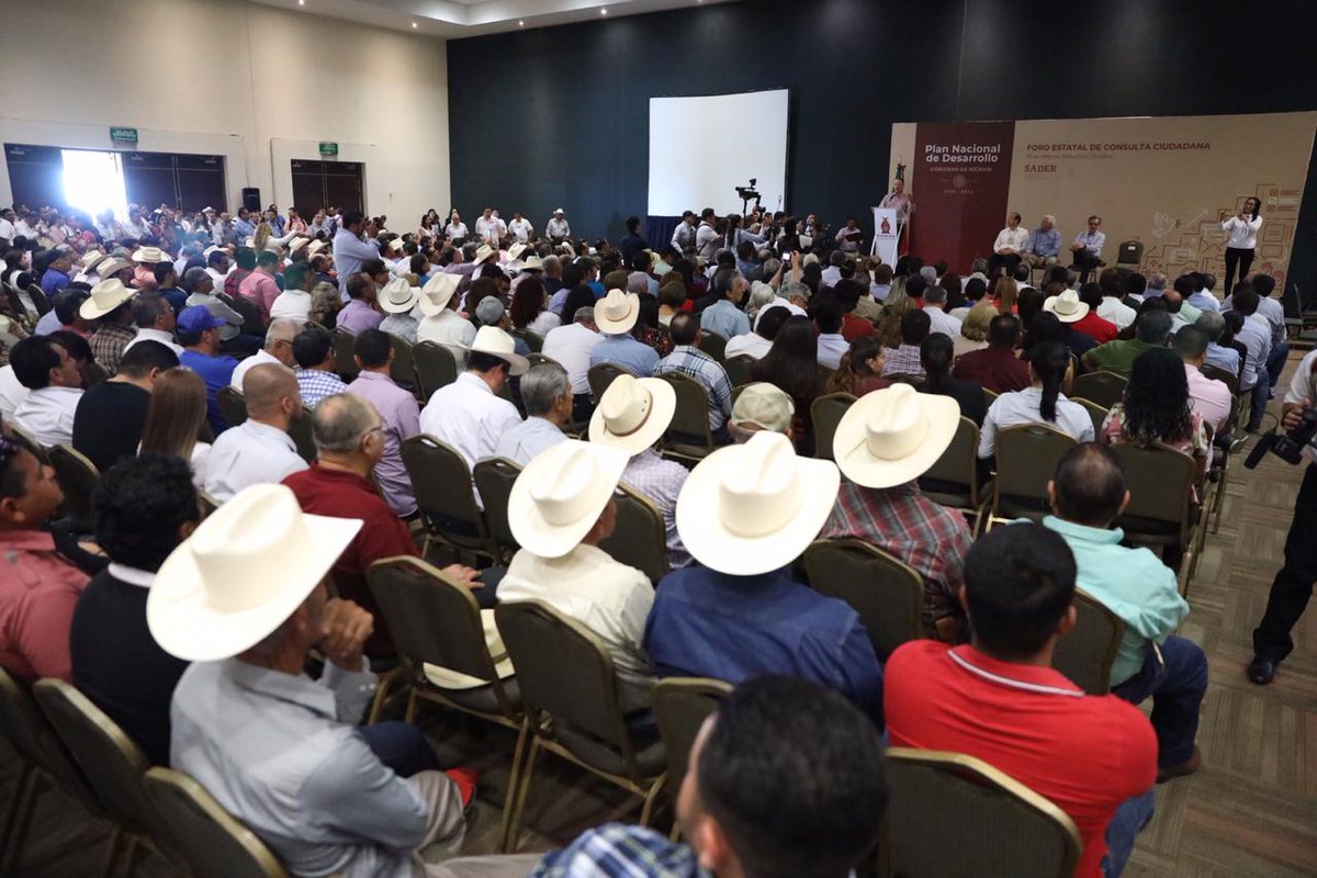vmva1950's tweet photo. Todo un éxito el 3er Foro de Consulta Ciudadana para el #PlanNacionalDeDesarrollo, en #Mazatlán, #Sinaloa; gracias al gobernador @QuirinoOC y a la sociedad sinaloense por su hospitalidad y entusiasta participación. Gracias equipo @SADER_MEX #PlaneandoJuntas #PlaneandoJuntos https://t.co/ybDQwgYyjX