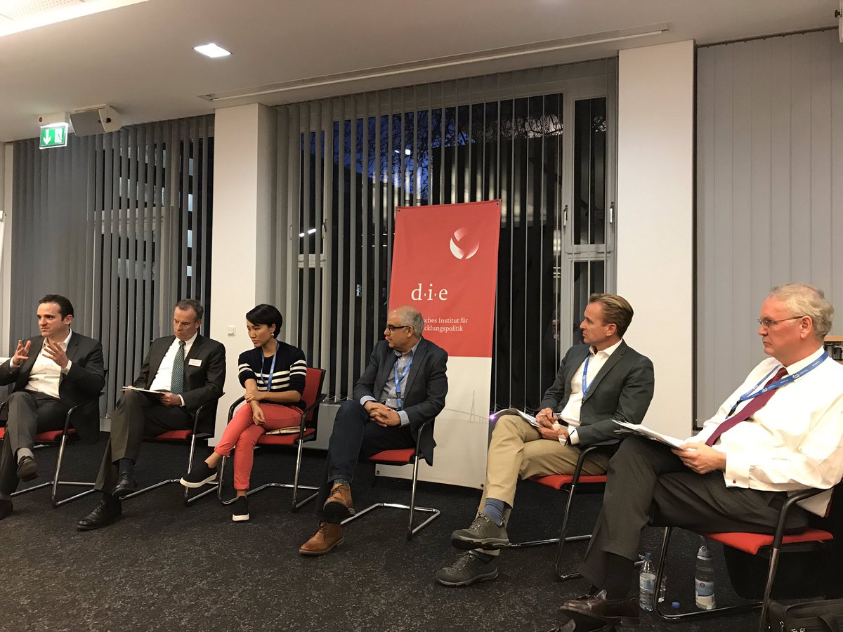 AaSolovieva's tweet photo. From #funding to #financing the #SDGs discussion today @DIE_GDI @JohnHendraCAN. Predictable core, balanced noncore, national capacity development &amp; innovating UN business models https://t.co/1oGV8YHJCk
