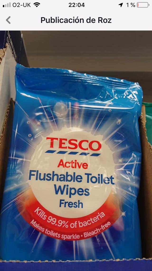 smith_lena's tweet photo. @Tesco Why are you selling FLUSHABLE toilet wipes that are hazardous to Aquatic life? #saveourplanet #environment #sealife https://t.co/kT2F4sKoH5