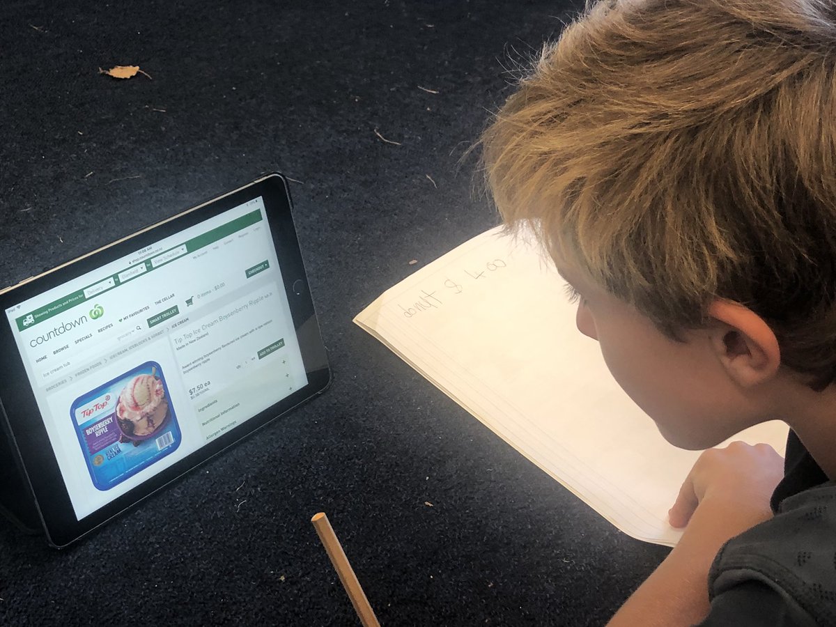 kbodge's tweet photo. Learning how to add decimals by designing our lunches on Countdown’s website and adding up our totals. #learningathfs https://t.co/WvFskVG3xI