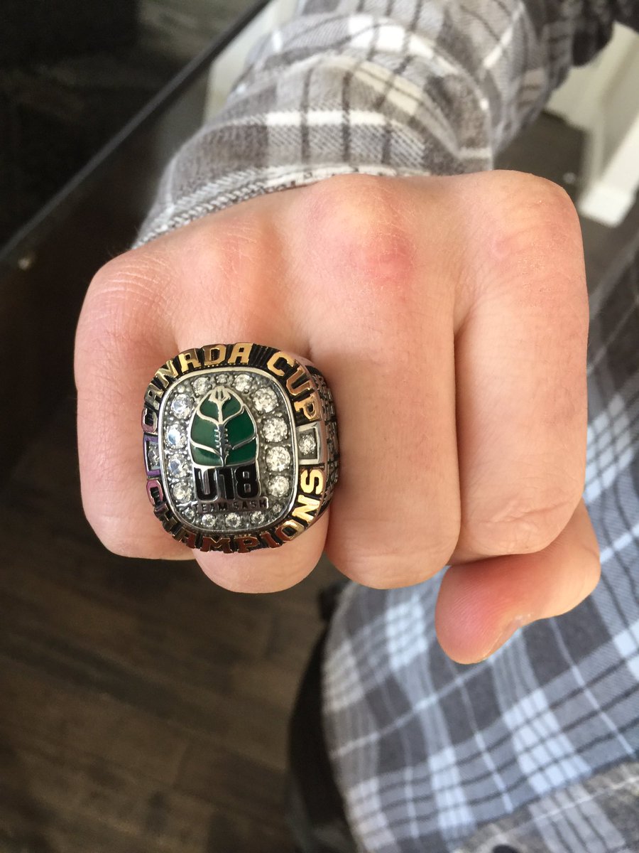TysonKrush's tweet photo. @FootballSask Championship Season Hardware. #reallybigrings #reallybigthings Proud of this team and this accomplishment. Let’s go get another @FootballCanada Cup https://t.co/UWnla76OAX