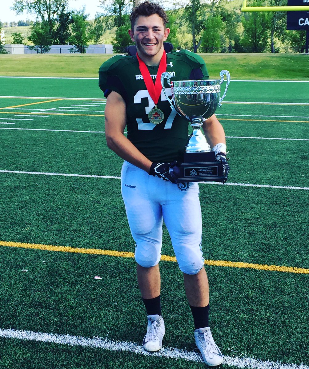 TysonKrush's tweet photo. @FootballSask Championship Season Hardware. #reallybigrings #reallybigthings Proud of this team and this accomplishment. Let’s go get another @FootballCanada Cup https://t.co/UWnla76OAX
