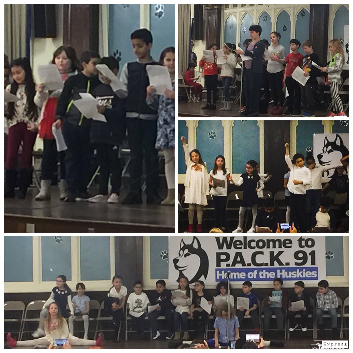 PS91Q's tweet photo. Our third grade PACK members presenting their “histories”. Thank you to the @pingchongco teaching artists for helping to develop our narrative.
@DOEChancellor @CWATSONHARRIS #equityandexcellence #pack91 https://t.co/nitgOgF6Tx