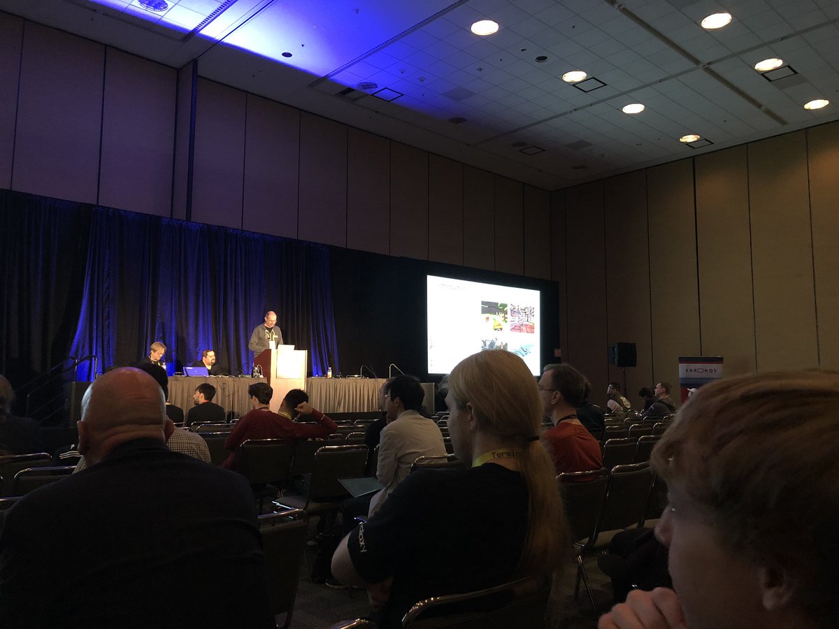 alonorbach's tweet photo. Lewis Gordon from the #GalaxyGameDev team talking about adding depth stencil resolve to @VulkanAPI in session about new developments with @NIV_Anteru and Tiemo from Gaijin Entertainment #KhronosDevDay https://t.co/dSO3HJLqN7