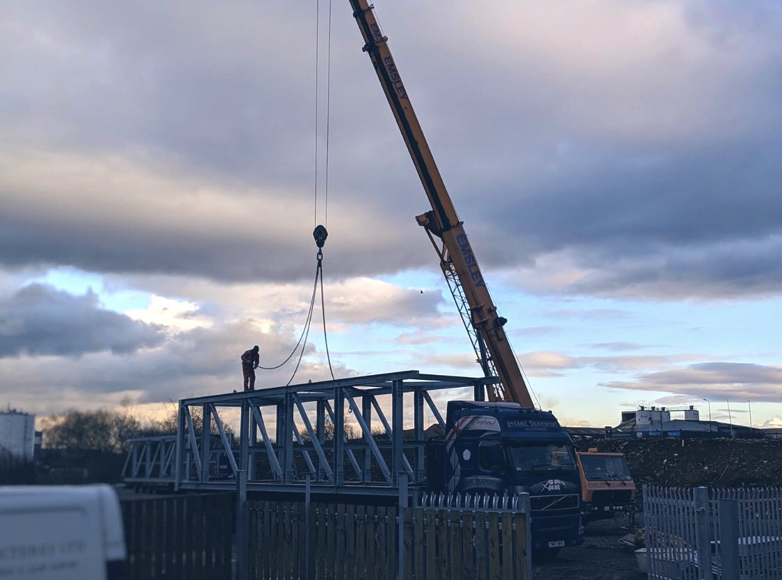 Iron_fighters's tweet photo. Pipebridge going up https://t.co/dMsEsIkP8o