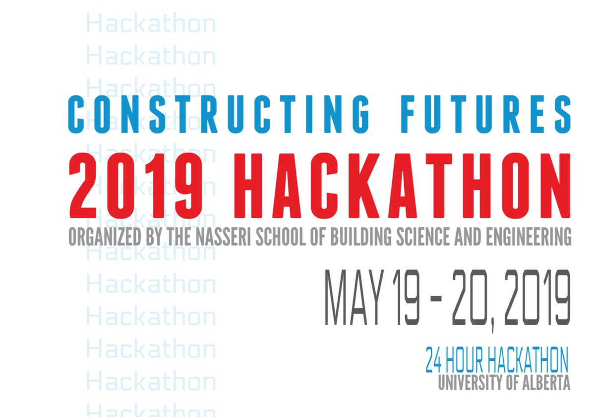 UAlberta_Eng's tweet image. Students, programmers, construction professionals -- there's still time to sign up for the 2019 Constructing Futures Hackathon. Bring your own project or choose from 4 grand challenges! Register today! mocsummit.com/hackathon/