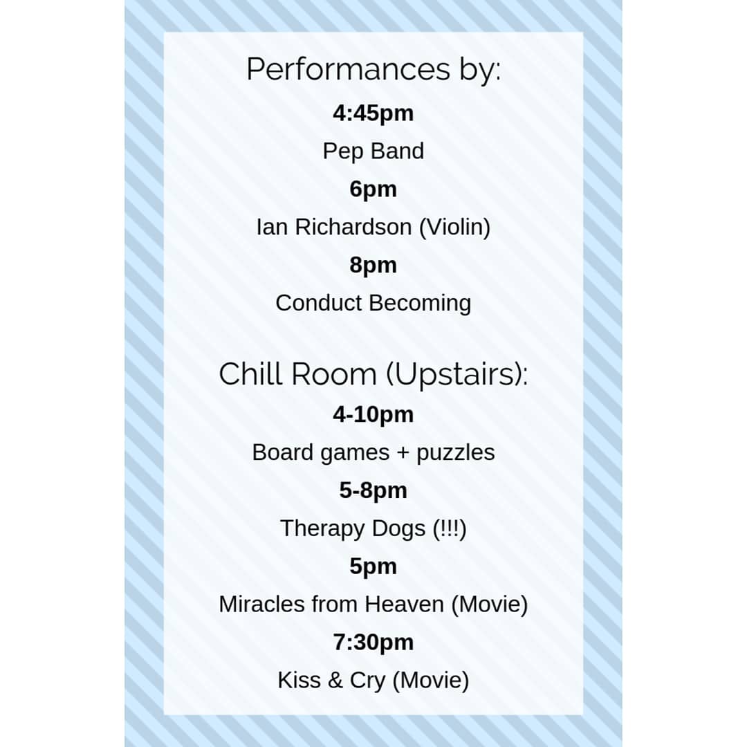 relaymounta's tweet photo. Check out the schedule for Friday! 💙💛 We can't wait! #relayforlife2019 https://t.co/24tJzYHDk0