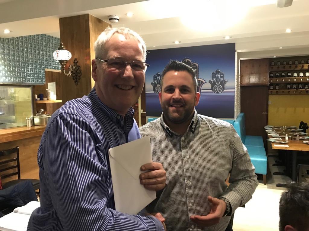 SikaLimited's tweet photo. The #FlooringTeam sending off 2 valued team members this evening! All the very best both in your new adventures and thank you for all you have done over the years! We will miss you. #SteveCocker and #JonWhitmore https://t.co/IpCPLzEgF5