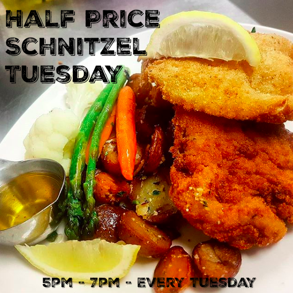manorbistroYEG's tweet photo. It's Half Priced Schnitzel Night!! Come on it, #yeg! https://t.co/IpTTO5NJIa