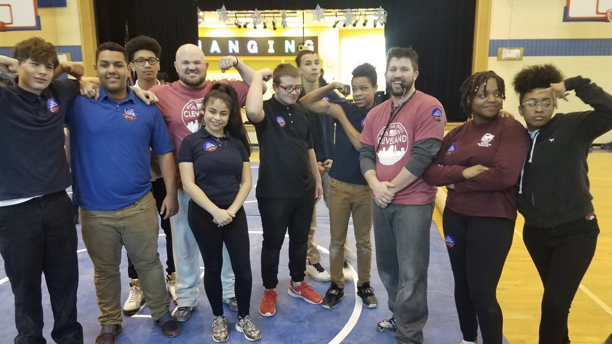 #BTSCleveland first Gym class takeover was a success! I heard coach Spooner got taken down #btskids