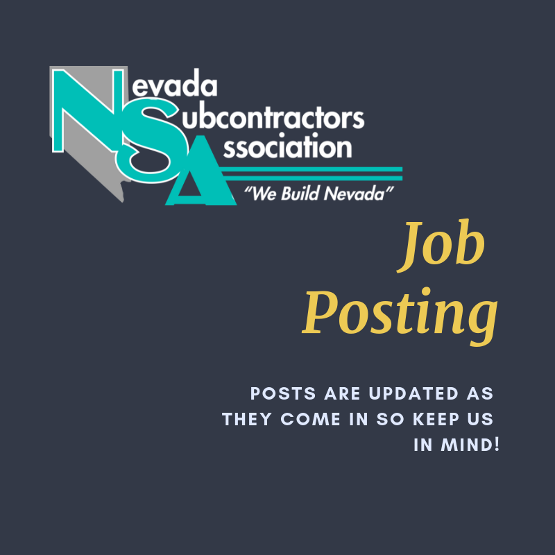 NVSubs's tweet image. Our employment section delivers job opportunities in all phases of construction, office staff and management. To keep up to date on what postings are currently available click here! ow.ly/cfmK30o6Xhx
#NevadaSubcontractors #JobPosts #LasVegasJobs
