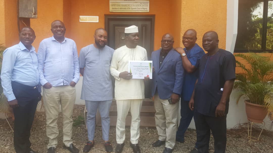 oyedurojaiye's tweet image. PhotoNews: Hon. Michael Opeyemi Bamidele (M.O.B) Senator-elect, Ekiti central in his law firm, Opeyemi Bamidele and Associates at Maitama, Abuja.