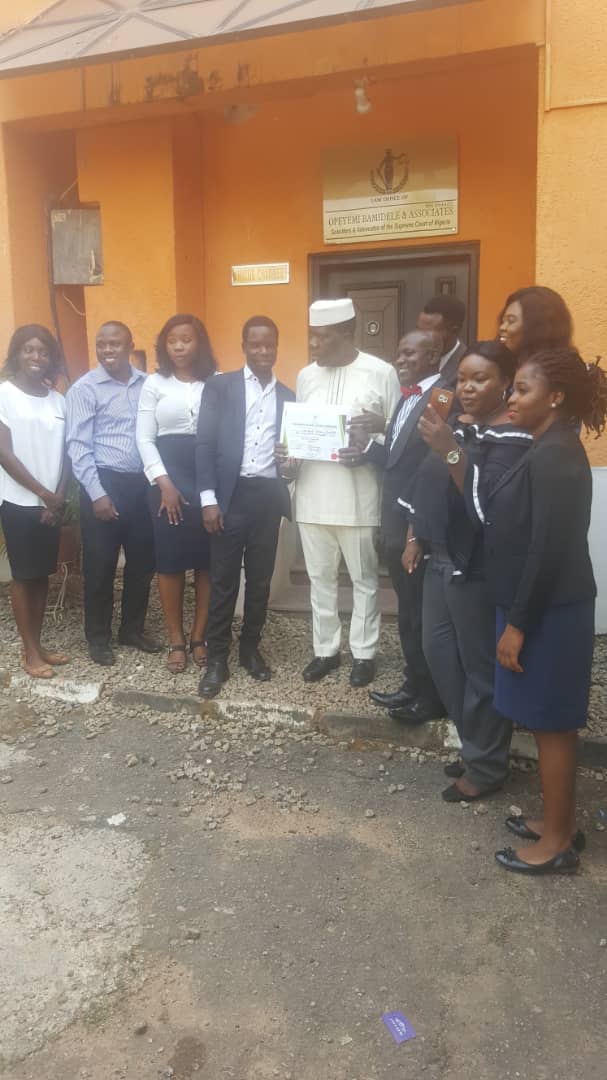 oyedurojaiye's tweet image. PhotoNews: Hon. Michael Opeyemi Bamidele (M.O.B) Senator-elect, Ekiti central in his law firm, Opeyemi Bamidele and Associates at Maitama, Abuja.