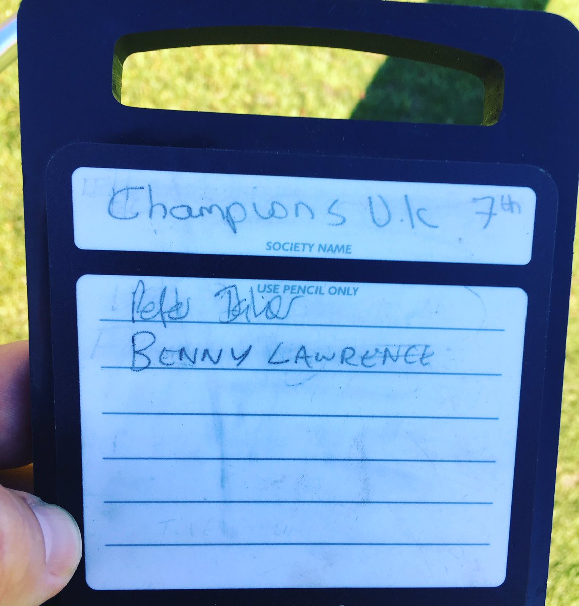 BenoitLawrence's tweet image. Bakes, just in case you didn’t see it earlier 😂 @peterbakergolf #winning