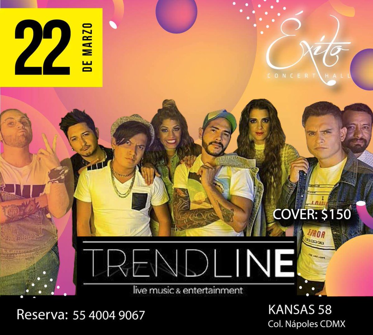 Trendlinemusic's tweet photo. ¡¡Este viernes en @ExitoConcertH !!!
Te esperamos 
#efectotrendline https://t.co/9Ly2u0YbnK