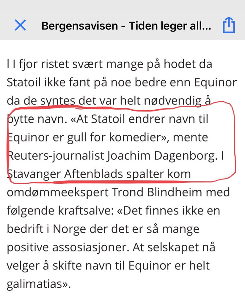 JOADGB's tweet photo. Drøyt at JEG skal bli stående igjen som han fyren som tøyset med #Equinor-navnet på twitter?!? Dere er like skyldige alle sammen! Og btw - hvem i all verden er det som oversetter «comedy gold» til «gull for komedier»? @BA_no https://t.co/fMksn48wlk