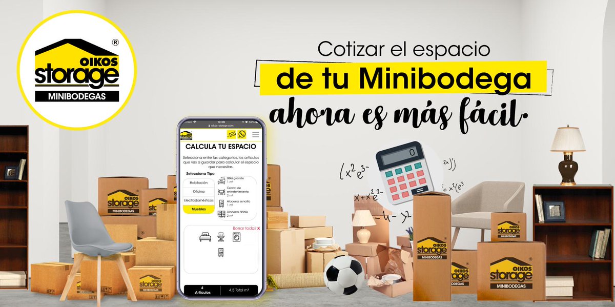 oikosstorage's tweet photo. Si no sabes cuantos m3 necesitas, tenemos una calculadora de espacio gratis para que sepas cuánto espacio ocupan tus pertenencias.📦 Puedes ingresar acá: https://t.co/cWqUIE3fSc
#ElEspacioQueNecesitas #SelfStorage #Minibodegas #Alquiler #Autoalmacenaje https://t.co/FywbQaSzLY