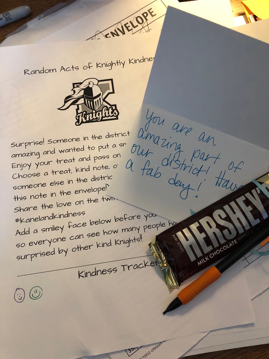 KNGreen_teaches's tweet photo. What a nice little surprise! Made my day #kanelandkindness https://t.co/4S2MtCa0eM