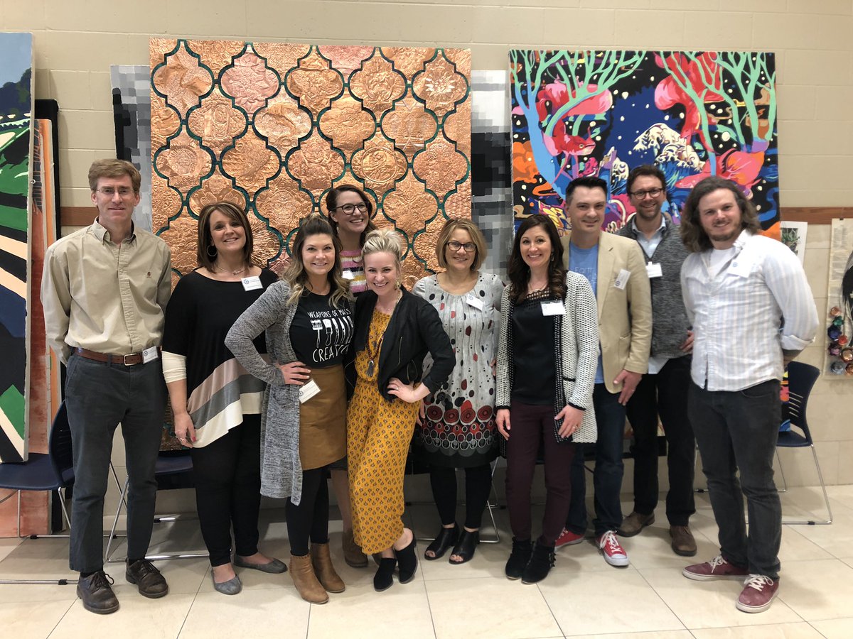 JenPerryBV's tweet image. Come and check out the amazing work our K-12 art students have created for our annual district wide show at Bay Port 6-7pm! Starts now! @HSSD