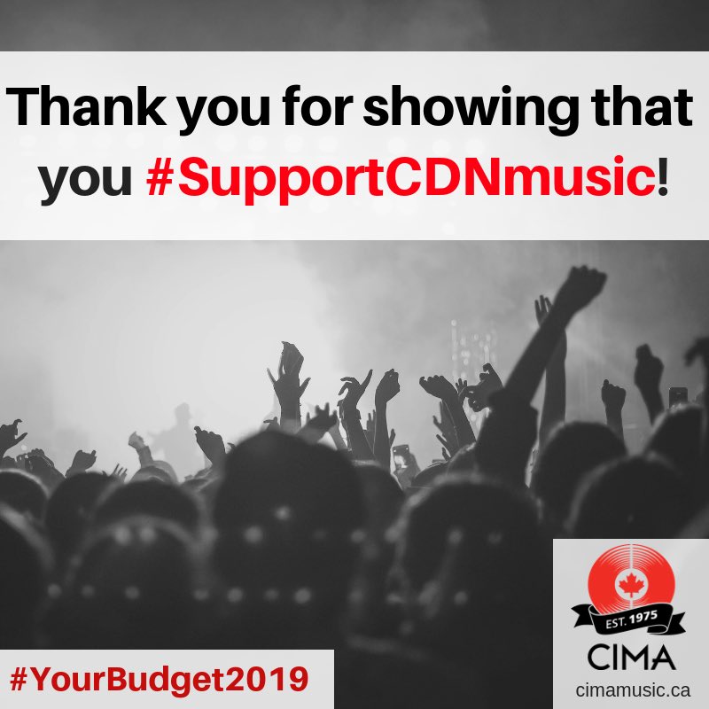 Wahoo! #supportCdNmusic. Huge news for lots of our clients!