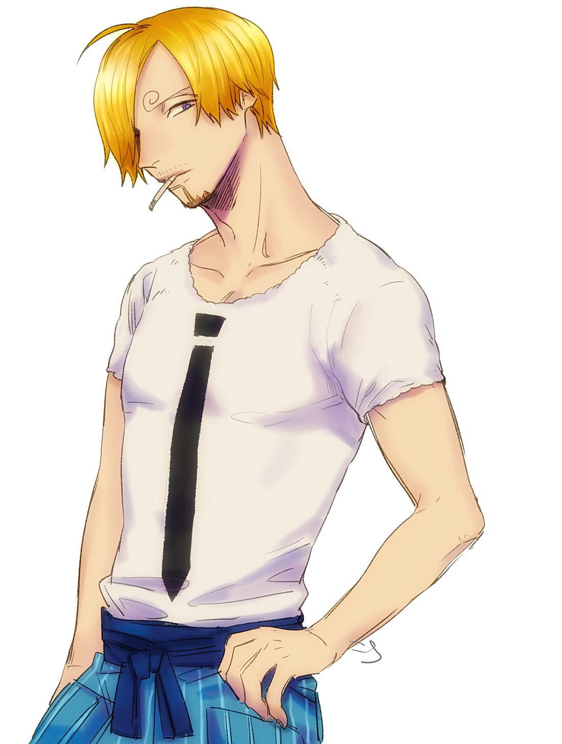 7 シチ 映画のサンジの夏休み服 サマーニットっぽくてよいよねらくがき T Co Kp3vdo6ven Twitter