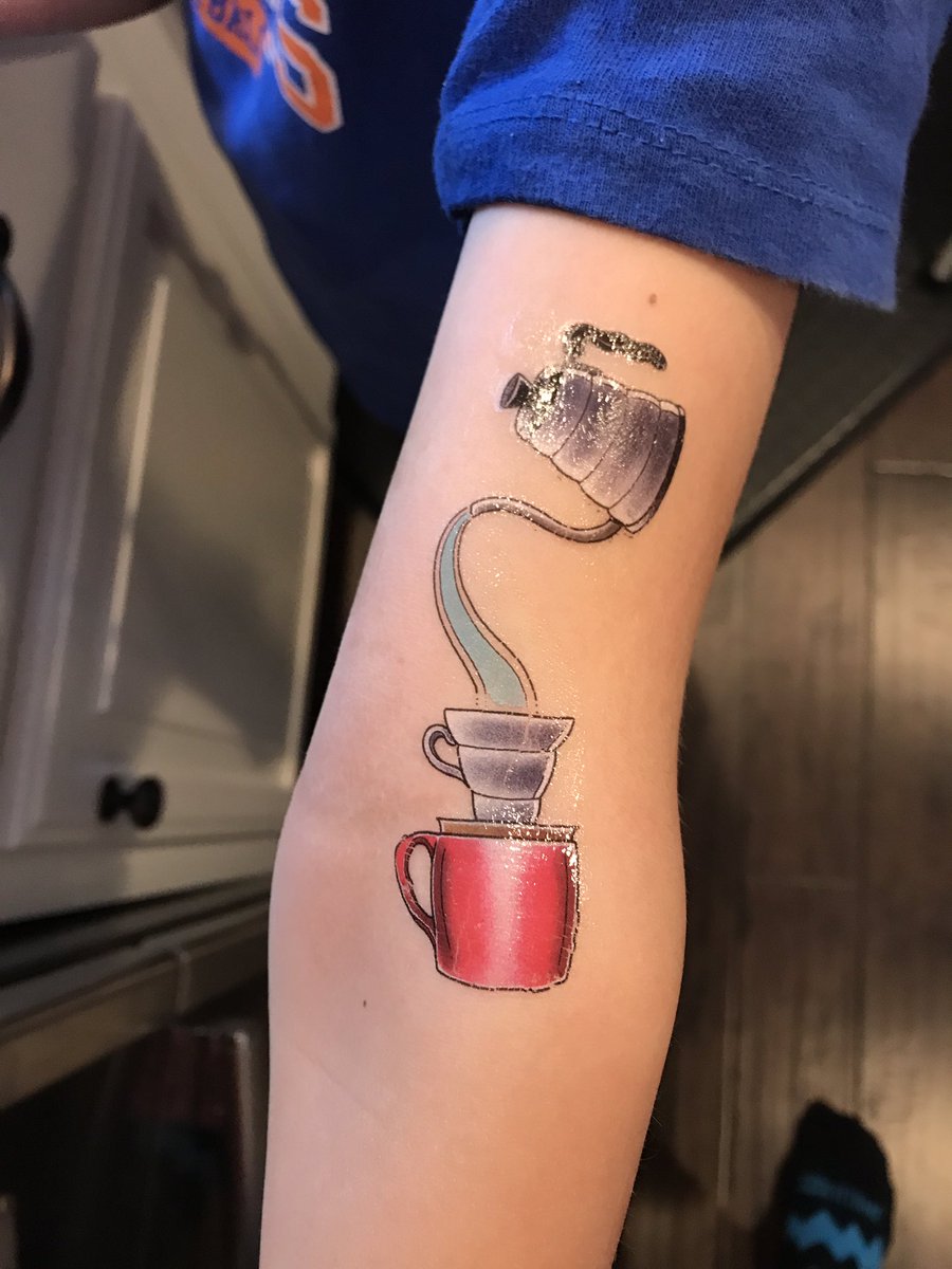 CoffeeSalesEng's tweet photo. ππ to @kickapoocoffee for the sweet βοΈ tattoos at #uscc2019
My boys appreciate the ink! @ToShayFromShay https://t.co/SFwgTsY6Cv